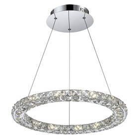 

Люстра подвесная MARILYN I 1x24Вт LED хром 50x50x160см
