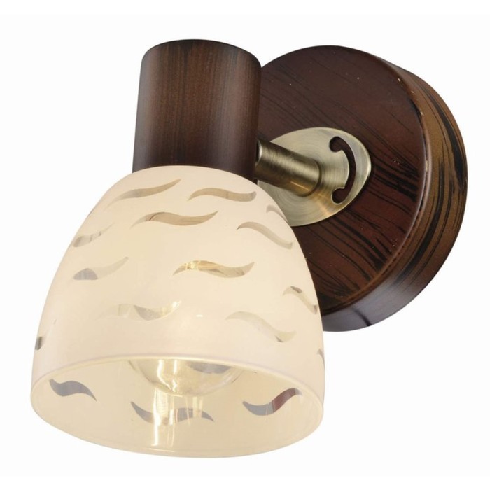 Споты SHAYLA 1x40Вт E14 античная бронза, коричневый 9x13,5x12см