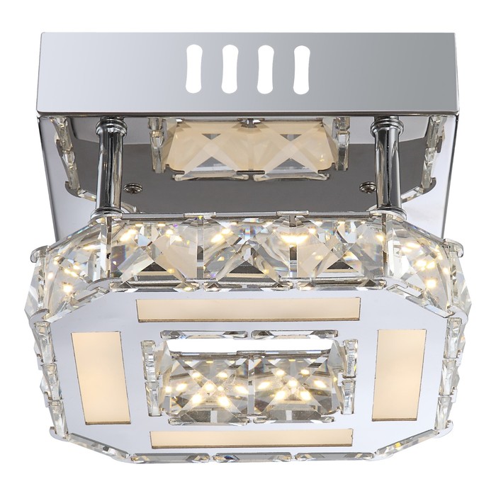 Люстра потолочная MILEY 1x8Вт LED хром 16x16x10,4см