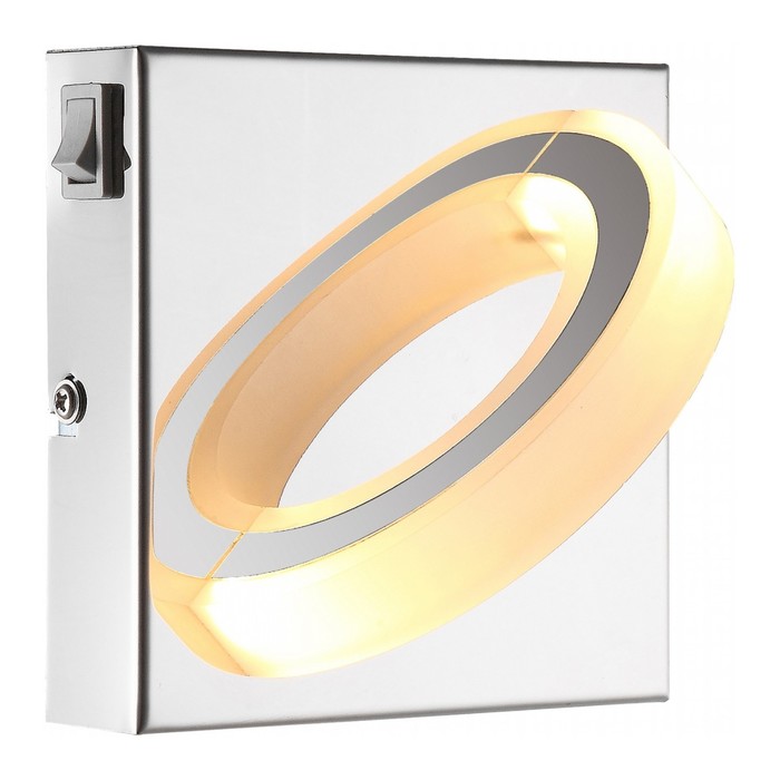 Светильник MANGUE 1x5Вт LED хром 12,5x12,5x10см