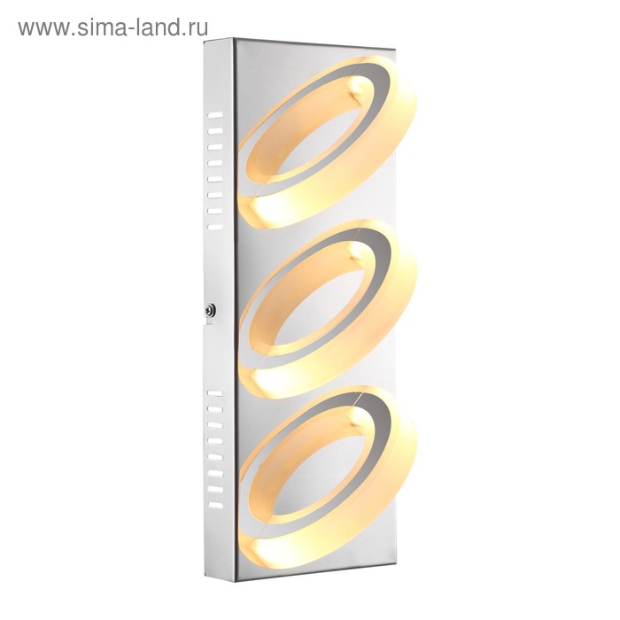 Светильник MANGUE 3x5Вт LED хром 32x12,5x10см светильник аква 3x5вт led хром 50x10x130 см