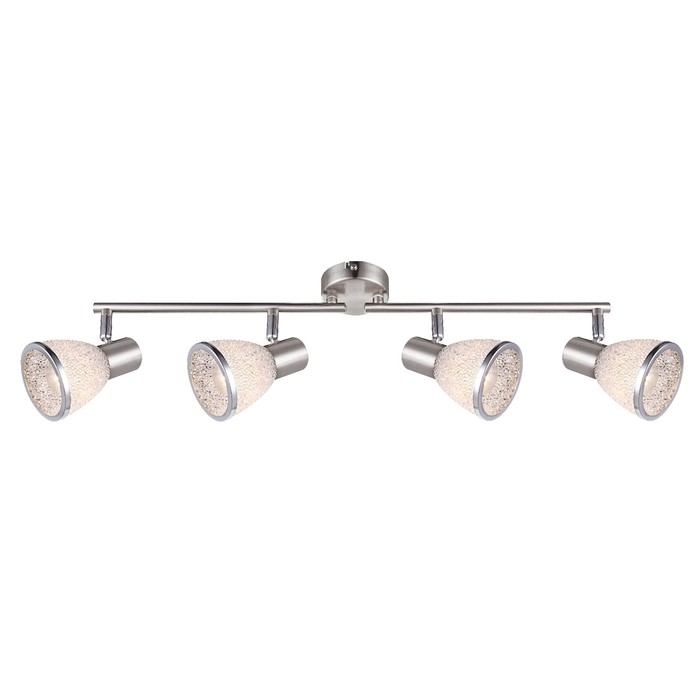 Спот RACHEL 4x4Вт E14 LED матовый никель 61x14,5см