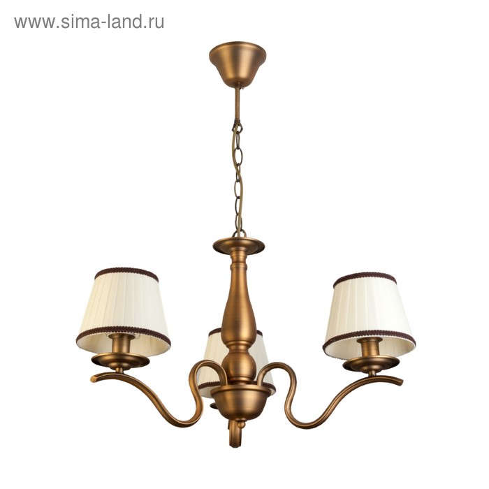 Люстра Daniela 3x40Вт E14 латунь