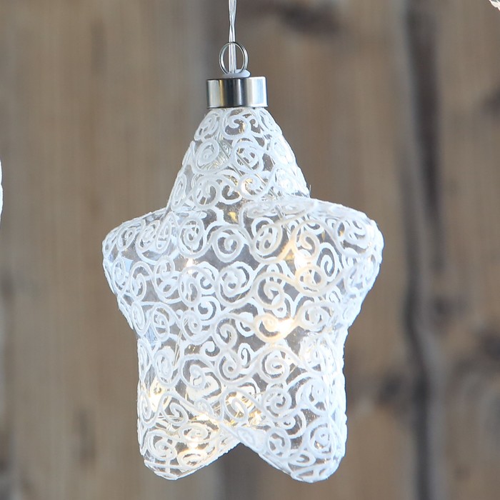 Люстра подвес KRETA 10x0,04Вт LED белый 15см