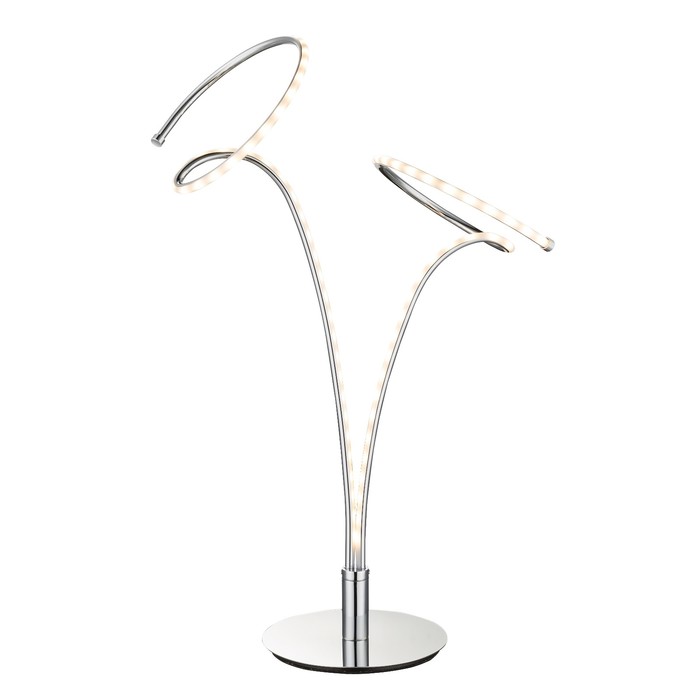 Настольная лампа REBEL 1x10Вт LED хром 30x49см