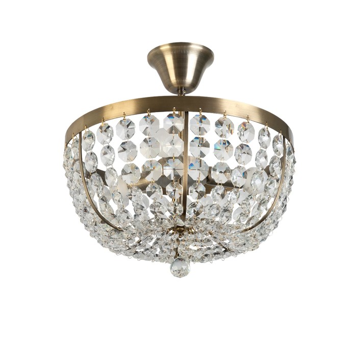 Люстра потолочная Mary 3x60Вт E14 бронза 36x36x32см