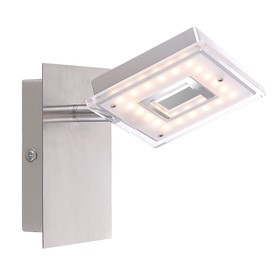 

Спот KERSTIN 1x3,3Вт LED матовый никель 15x9x13см