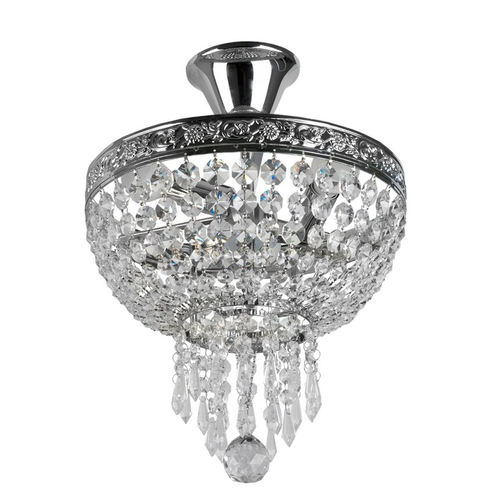 Люстра потолочная Phillis 3x40Вт E14 хром 30x30x40см