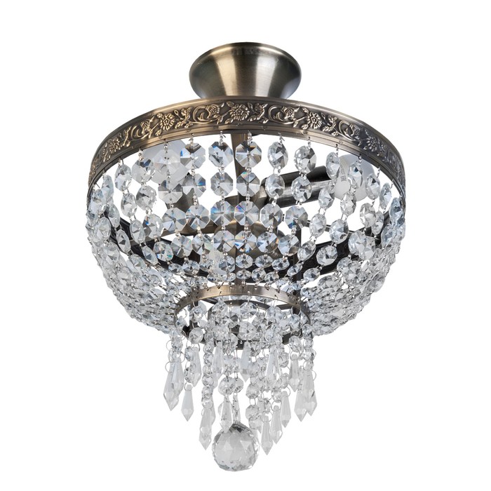 Люстра потолочная Phillis 3x40Вт E14 бронза 30x30x40см