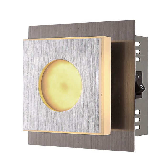 Светильник CAYMAN 1x4Вт LED матовый никель 6,5x10x10см