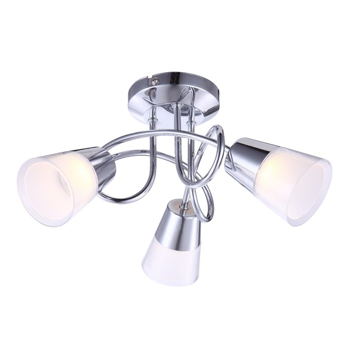 Люстра потолочная TIEKA 3x3Вт LED хром 33x33x18см