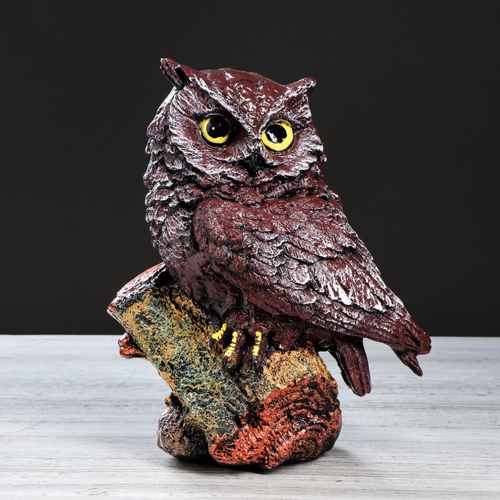 Садовая фигура "Сова", большая, рисованная