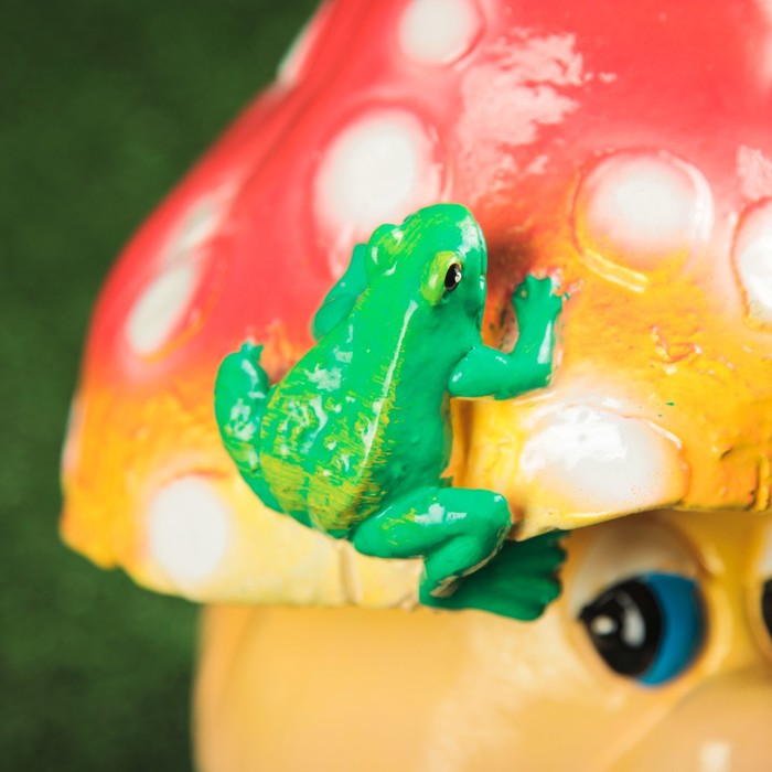 Садовая фигура "Гриб улыбка" 25 см