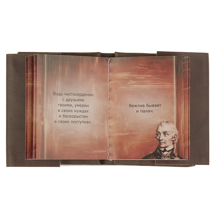 Миниатюрная книга афоризм. Мысли великих. Автор: Александр Суворов