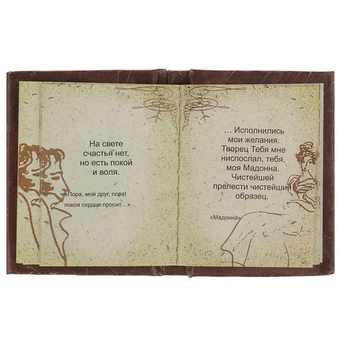 Миниатюрная книга афоризм. Золотые цитаты классиков литературы. Автор: А.С. Пушкин