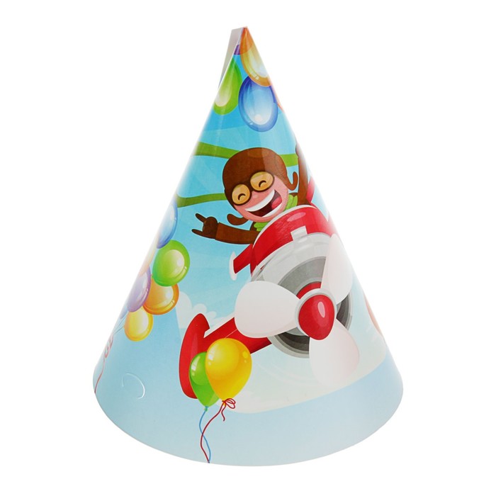 Колпак "С Днем Рождения!" летчик, воздушные шары