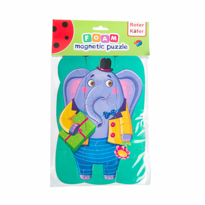 Пазлы на магните «Слон»