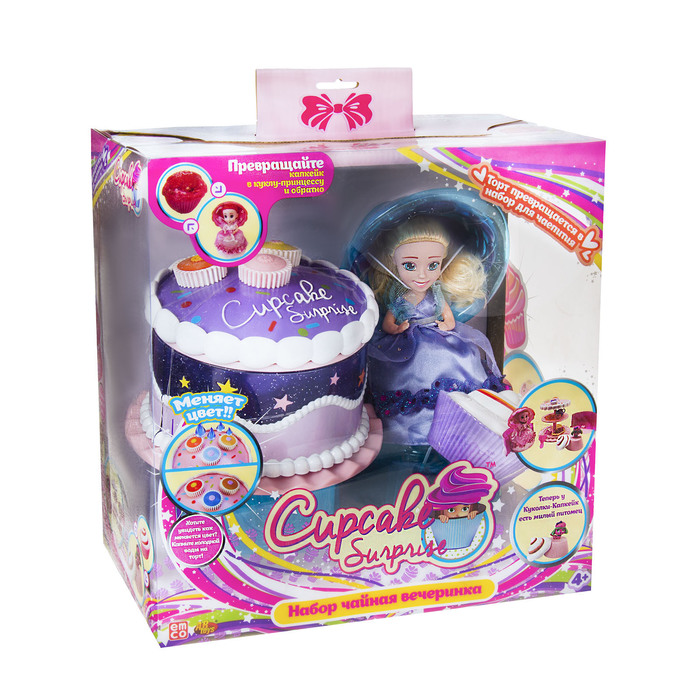 Набор "Чайная вечеринка с куклой", "Капкейк с питомцем", МИКС