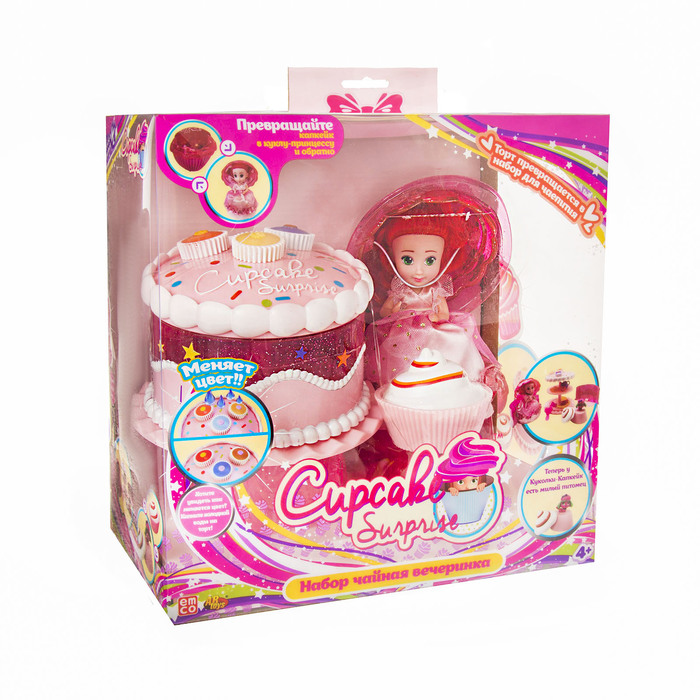 Набор "Чайная вечеринка с куклой", "Капкейк с питомцем", МИКС
