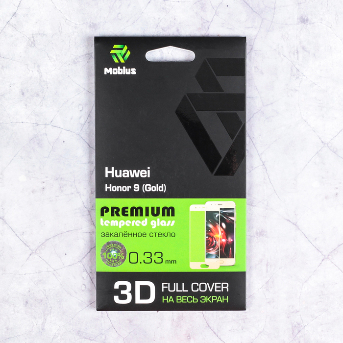 Защитное стекло Mobius для Huawei Honor 9 3D Full Cover (Gold)