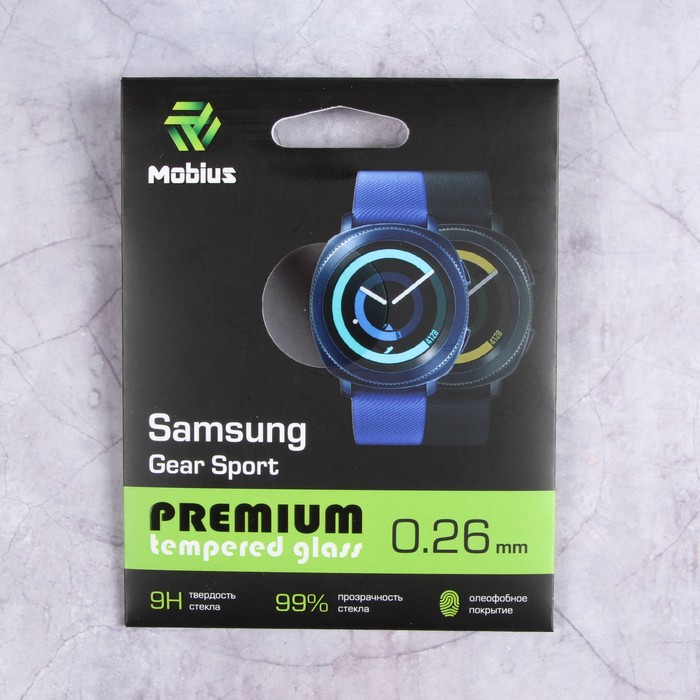Защитное стекло Mobius для смарт-часов Samsung Gear Sport
