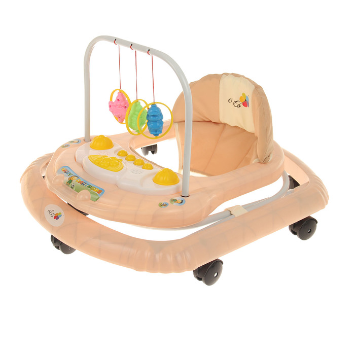 Ходунки «Подвески», звуковые эффекты, цвет бежевый