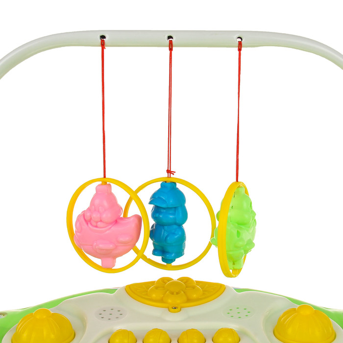 Ходунки «Подвески», звуковые эффекты, цвет зелёный