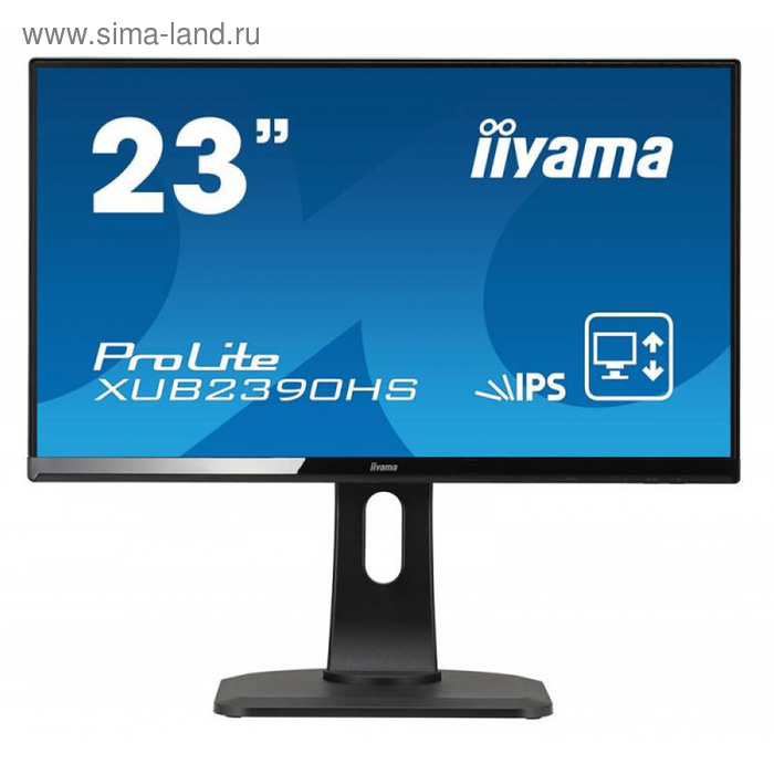 фото Монитор iiyama xub2390hs-b1 23", ips, 1920x1080, 60гц, 5мс, vga, dvi, hdmi, чёрный