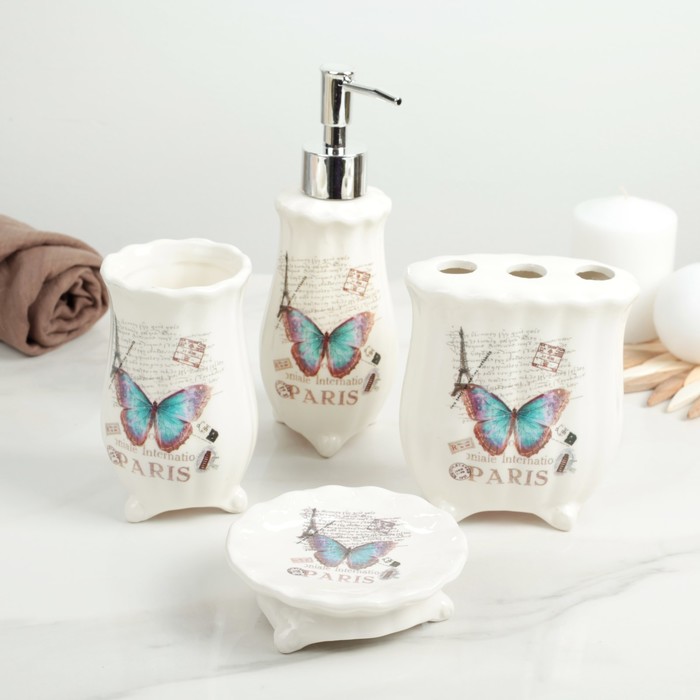 Набор аксессуаров для ванной комнаты, 4 предмета