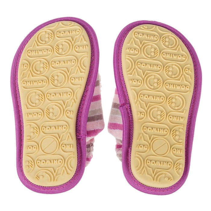 Тапочки детские Domino (арт.D-K313), цвет розовый/полоска, размер 29-30