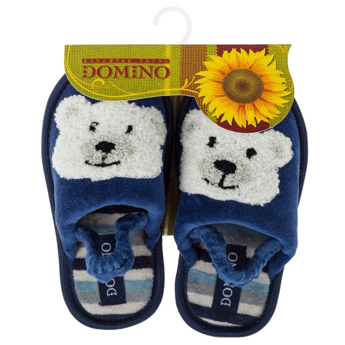 Тапочки детские Domino (арт.D-K313), цвет синий, размер 29-30
