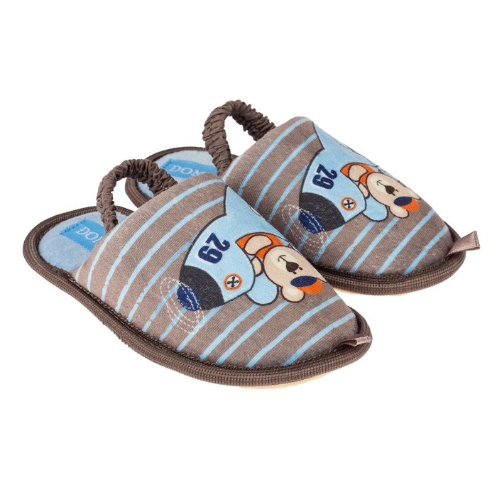 Тапочки детские Domino (арт.D-K314), цвет хаки, размер 27-28