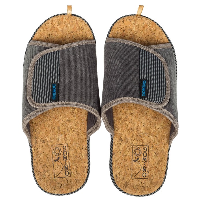 Тапочки мужские Domino арт. DA-MA614, цвет серый, размер 42