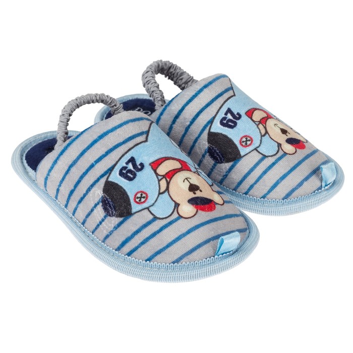 Тапочки детские Domino (арт.D-K314), цвет серый, размер 29-30