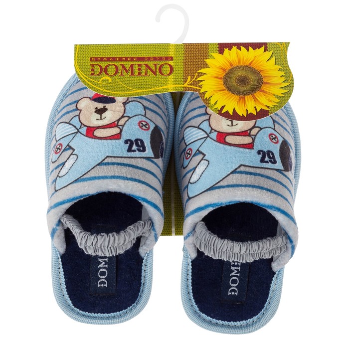 Тапочки детские Domino (арт.D-K314), цвет серый, размер 29-30