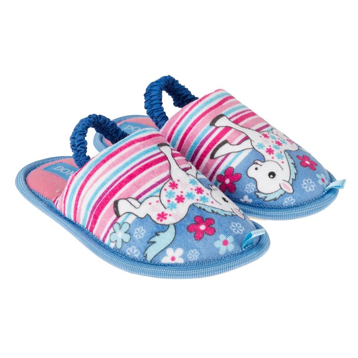 Тапочки детские Domino (арт.D-K314), цвет голубой, размер 25-26