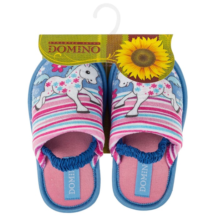 Тапочки детские Domino (арт.D-K314), цвет голубой, размер 29-30