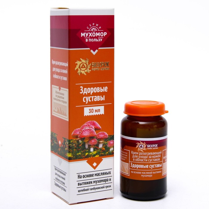 Крем разогревающий "Мухомор", против суставных болей, 30 мл