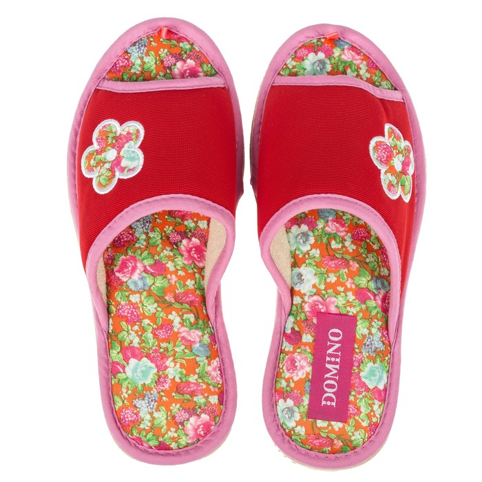 Тапочки женские Domino арт. D-EL78, цвет розовый, размер 38-39