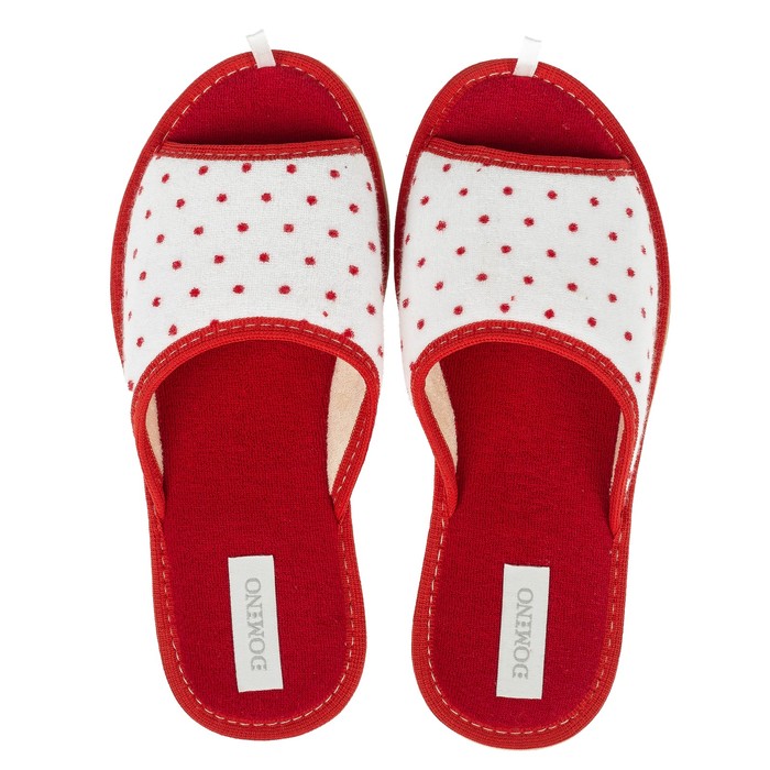 Тапочки женские Domino арт.DKL-15131, цвет красный, размер 38-39