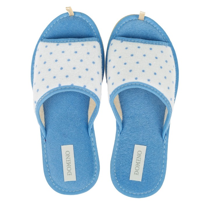 Тапочки женские Domino арт.DKL-15131, цвет голубой, размер 36-37