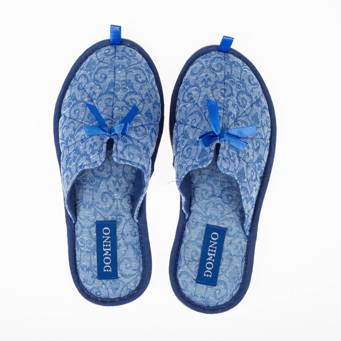 Тапочки женские Domino арт. D-L1701, цвет синий, размер 36-37