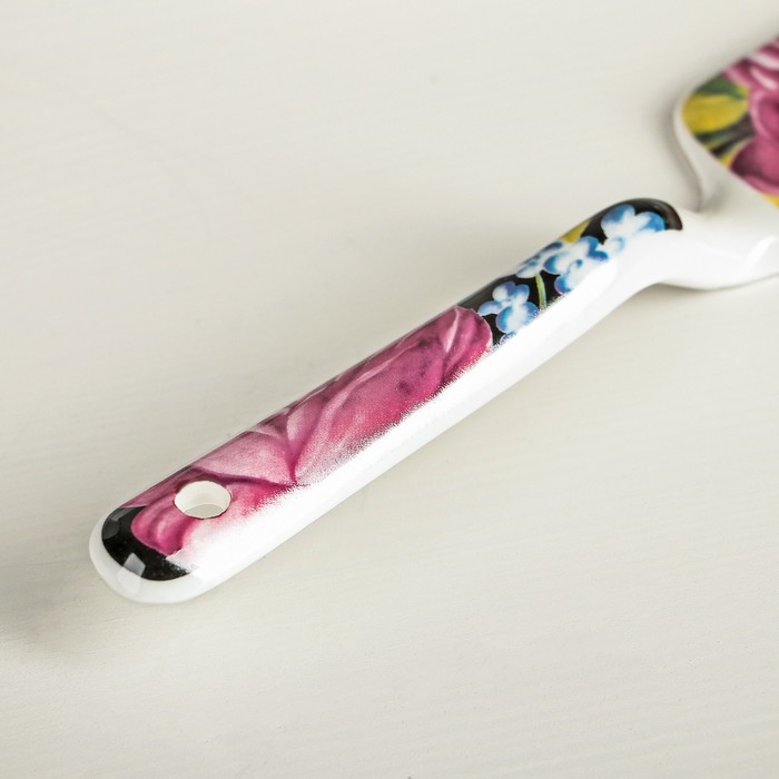 Тортовница 22,8 см "Роспись", лопатка 24х5,5 см