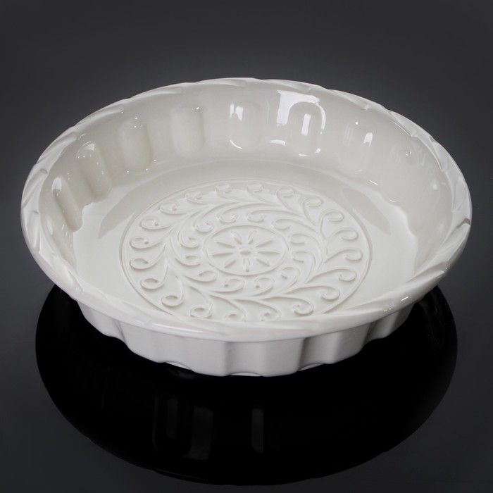 Форма для выпечки 25,5 см "Круг. Массимо", цвет белый