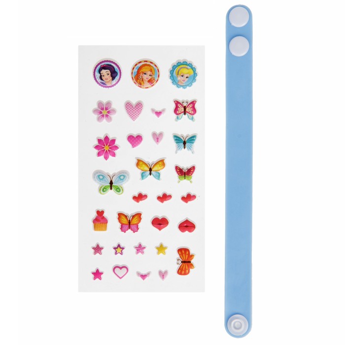 Браслеты с наклейками "Принцессы"