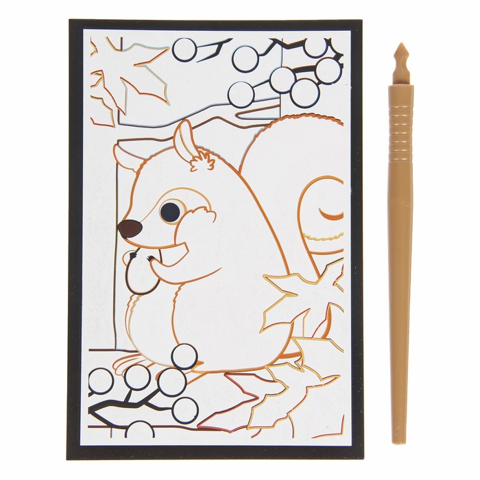 Царапки с сюрпризом "Дикие животные"