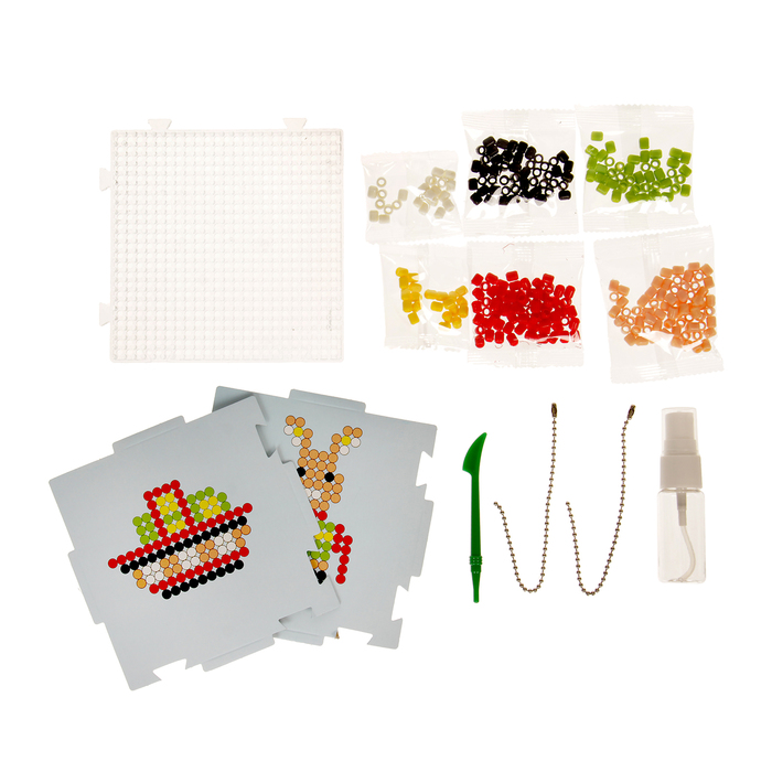 Мозаика 2 в 1 "Кораблик и зайчик" более 230 деталей, без использования утюга, 19,1 х 4,2 х 14,3 см