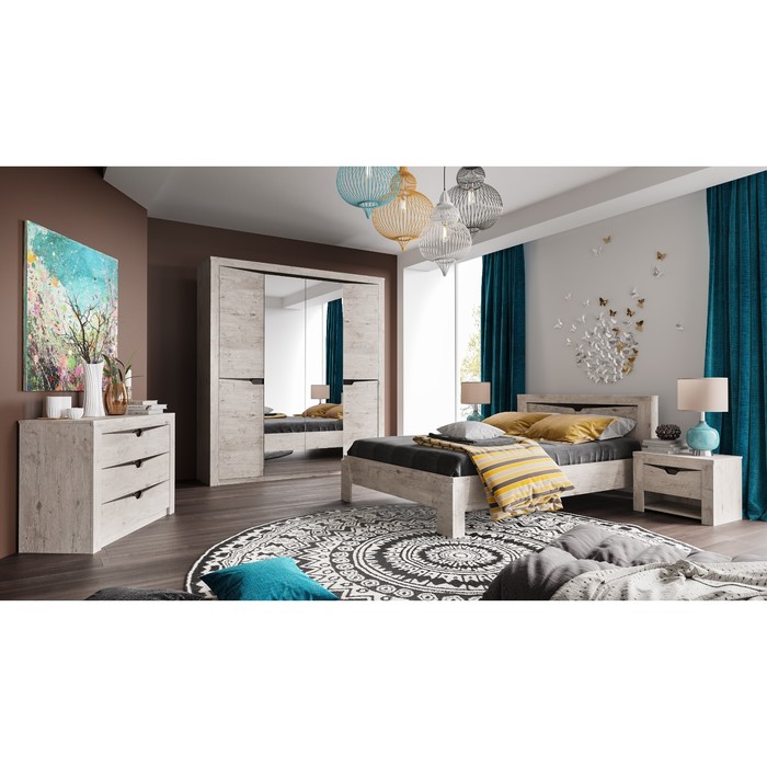 Шкаф 4 дверный Соренто Дуб бонифаций