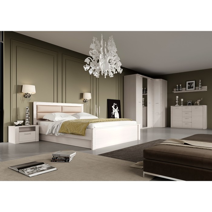 Шкаф 2-дверный Элана Бодега белая