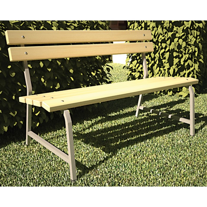 Скамья садовая со спинкой 81*130*65 см